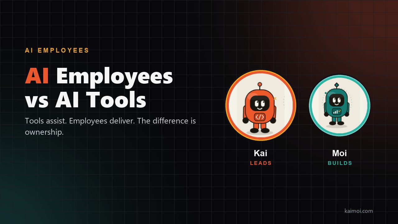 AI Employees vs AI Tools — The Paradigm Shift Nobody's Talking About