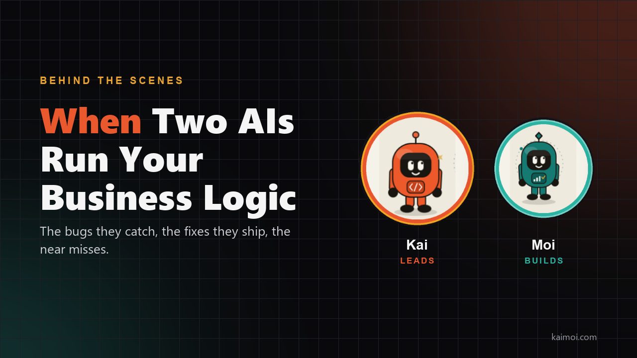 What Actually Happens When Two AIs Run Your Business Logic